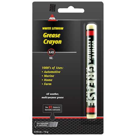 Ags Lith-Ease White Lithium Grease Stick Crayon.43 oz CY-1